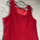 Vintage Dress Womens Extra Large Red Sleeveless Maxi Capsule Minimal Retro Usa