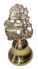 Vintage Brass Nautical Ship Bell 4 75    Art Deco Sailboat Made In England