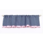 Cocalo Baby Madison Nursery Valance Window Curtain Pink Blue White Flowers New