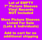 Lot Of 5 Empty Bryan Adams 7  Picture Sleeves 45rpm Vinyl Records Not Included