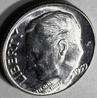 1959  p  Roosevelt Dime 90  Silver Gem Bu Brilliant Uncirculated Blazing White