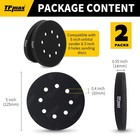 Tpmax 2 Pack 5 Inch 8 Holes Interface Pad  5 Inches  5 In 8 Hole Soft Pads