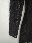 Medium Black Lace Dress  Party Cocktail Evening Whimsigoth Long Sleeve