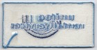 Unitog Rental Services Embroidered Sew-on White Field W  Blue Border