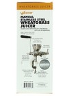 Weston Wheat Grass Juicer Manual Extraction Heavy-duty Stainless Steel 36-3801-w