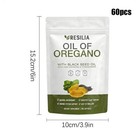 2 Pack Resilia Oil Of Oregano 6000mg With Black Seed Oil Softgels     60 Capsules