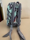 Vera Bradley Fan Flowers  Cosmetic Nwot Retired Pattern 9x6x3