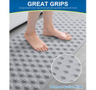 Bathtub Mat Non-slip Without Suction Cups  39x16inch Extra Long Bath Mats