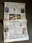 Johnny Cash Dies- Newspaper Headline  The Grand Rapids Press  September 13  2003