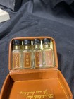 Vintage Leather Mini Liquor Travel Case Middletown Rhode Island
