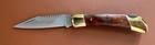 Official Bsa Boy Scouts Of America Folding Pocket Knife Rosewood Brass W  Box