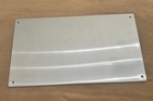 Vintage Aluminum No Dumping Sign 8    X 14     violators Will Be Prosecuted 