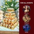4 Tier Cupcake Stand With Led String Light Cupcake Tower Holder For Birthday
