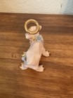 Vintage 1950 s Walker Hagen Renaker Pink Bisque Mini Cow Figurine - 2 5 