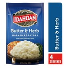  8 Pack  Idahoan Butter   Herb Mashed Potatoes Side Dish  4 Oz