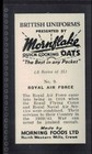 Royal Air Force - 65   Year Old English Trade Card   9