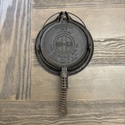 Griswold Cast Iron Waffle Maker Vintage American  8 Patent No 151 July 1922