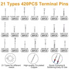 739pcs Automotive Electrical Connector Pins Kit Terminal Removal Tool Wire Seals