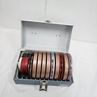 Vintage 1960-1970s Home Movie 8mm Film Lot Small Reels 2 Storage Box 