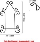 Plate Stand Holder For Wall Hanging Display Rack Art Hanger Metal Easel Photo   