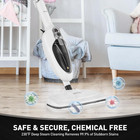 Secura Steam Mop 10-in-1 Convenient Detachable Cleaner  White