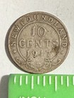 Newfoundland 10 Cents 1917-       Silver Coin              Lot  1321