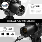 Usb xlr Podcast Dynamic Microphone  Studio Mic Kit With Volume Control  Shock Mo