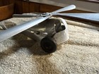 Helicopter  Aluminum Metal Statue   Toy  15   length  Vintage