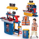 Kids Tool Bench Set With Electric Drill  3 Modes Pretend Play Workbench For Ages