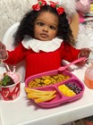 Big Size Reborn Baby Dolls Girl 26 Inch African American Reborn Black Dolls G   