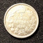1914 Canada Silver  5 Cents  Enn Coins