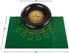 Casino Style 16 Inch Roulette Wheel Gambling Gaming Set Large Size Felt Full Set