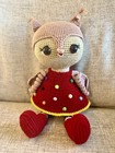 Knitted Toy      Handmade Stuffed Crochet Toy Owl-perfect For Playtime   Cuuute     