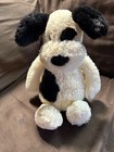 Jellycat Bashful Dog White Cream Black Stuffed Animal Toy Plush 12    Medium Puppy