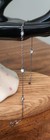 Sterling Silver Anklet 925 Adjustable 8 75  - 10  Ankle Bracelet