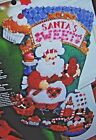 Bucilla Santa s Sweet Shop Felt Christmas Stocking Kit Oop New Very Rare 18 