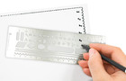 Metal Stencil Bookmark For Bullet Journals  Hardcover