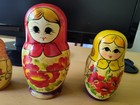 Vintage Style Russian Nesting Dolls Matryoshka 7 Piece Set 5 5  Tall Open Box
