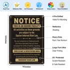 2 Pack Equine Facility Liability Statute Barn Stable Farm Signs Metal Warning