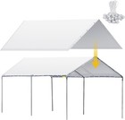 12 X 20 Ft Heavy Duty Carport Canopy Waterproof Garage Car Shelter Tarp Tent    