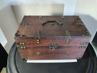 Wooden Decorative Storage Trunk Wood Treasure  chest Box Jewelry Wine Or Beverage