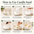 Devi 10lb Pearled Candle Sand Wax 100 Wicks  Refillable Diy Candle Kit Bs-ddslw