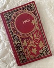 Gorgeous Antique French Book 1923 Red Gold Art Nouveau Flowers Display Decor