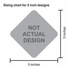 5in X 5in Not For Public Use No Dumping Vinyl Sticker Business Sign Decal