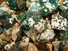 2000 Carat Lot Of Green Tree Agate Rough - Plus A Free Faceted Gemstone