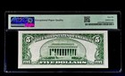 1934 C  5 Dollar Silver Certificate Pmg 66 Epq Gem Serial M81827693a  ma Block 
