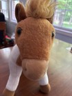 Fao Schwarz Toys R Us Exclusive White  brown Horse Plush 2016 11  Tall 13  L