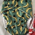 Glow Bug Cloth Diaper Lot Of 2  Banana   Watermelon Prints   2 Inserts One Size