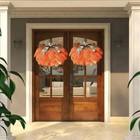 Pumpkin Wreath Fall Front Door Decor Hanging Sign 