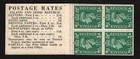 Great Britain 1952 Kgvi 1 - Booklet Cream Cover With Inverted Panes Sg Bd8